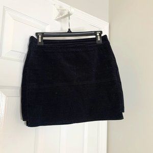 Forever 21 Black Velvet Mini Skirt